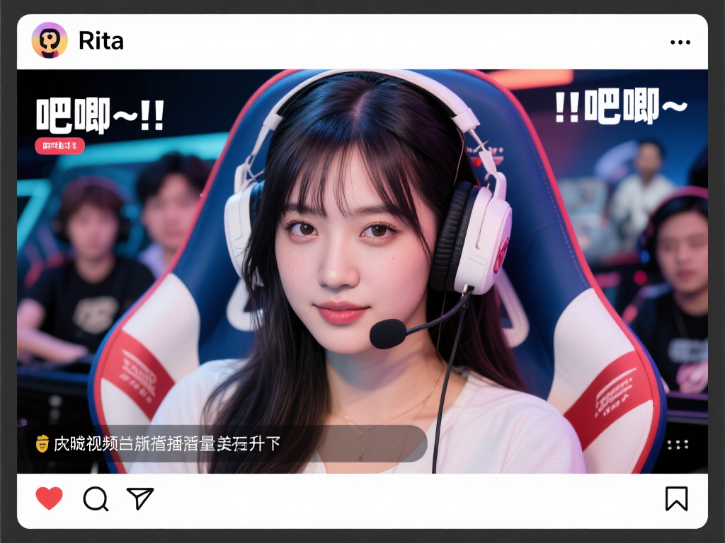 LPL解说Rita分享视频:吧唧~ Rita通过社交媒体平台分享她的解说视频